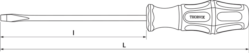SDL8150 Отвертка стержневая шлицевая, SL8х150 мм