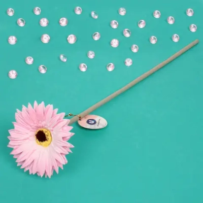 Цветок искусственный «Natur» 55см Гербера цвет розовый