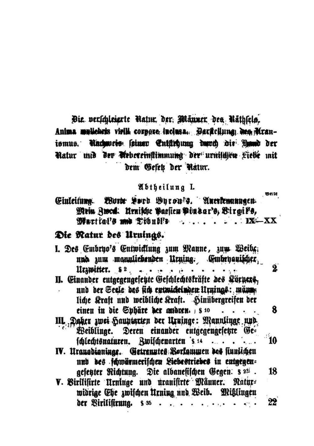 Memnon. Die Geschlechtsnatur des mannliebenden Urnings Part 1 | K.H. Ulrichs
