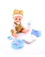 Пупс функциональный с аксессуарами 36см, коробка 168-9A