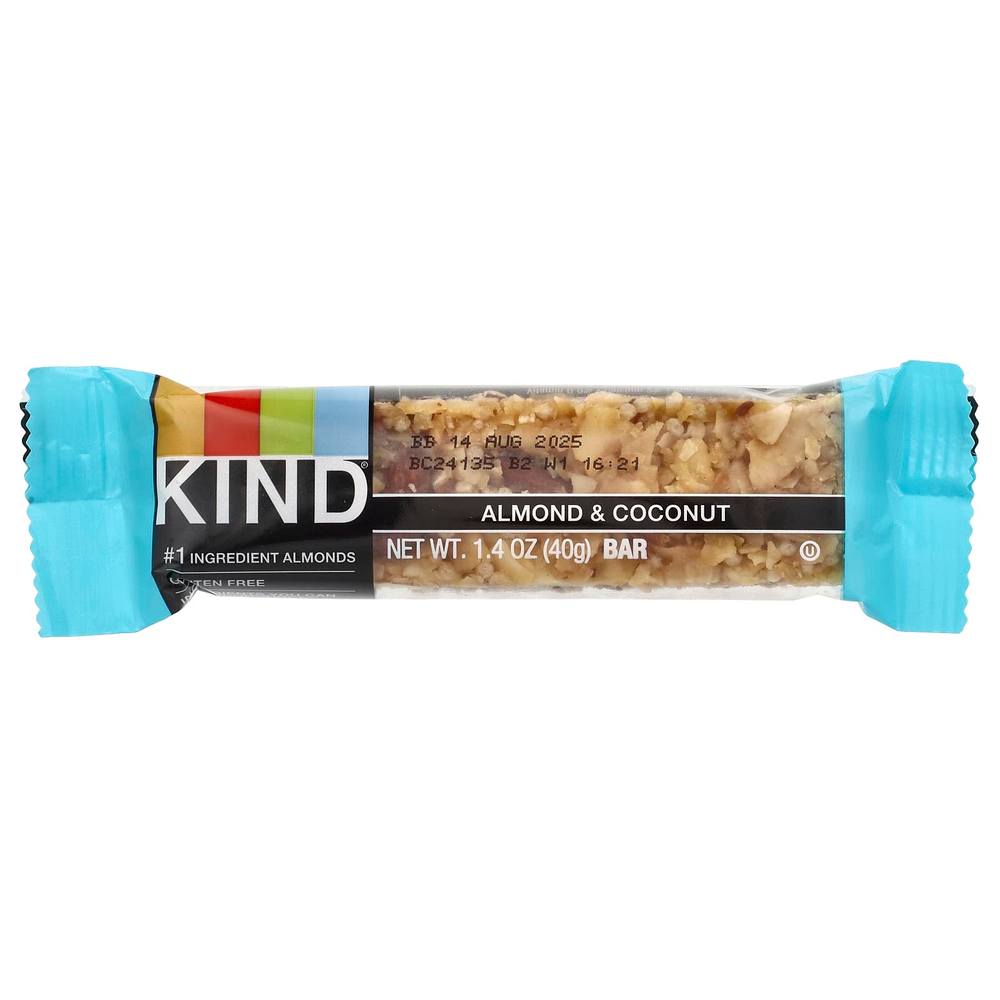 KIND Bars, Миндаль и кокос, 12 батончиков по 40 г (1,4 унции)