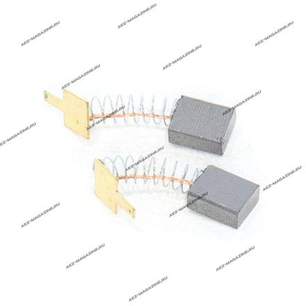 Электроугольная щетка 6х11х13,5 Поводок пружина квадратный пятак подходит для Интерскол ДУ-16/1000ЭР