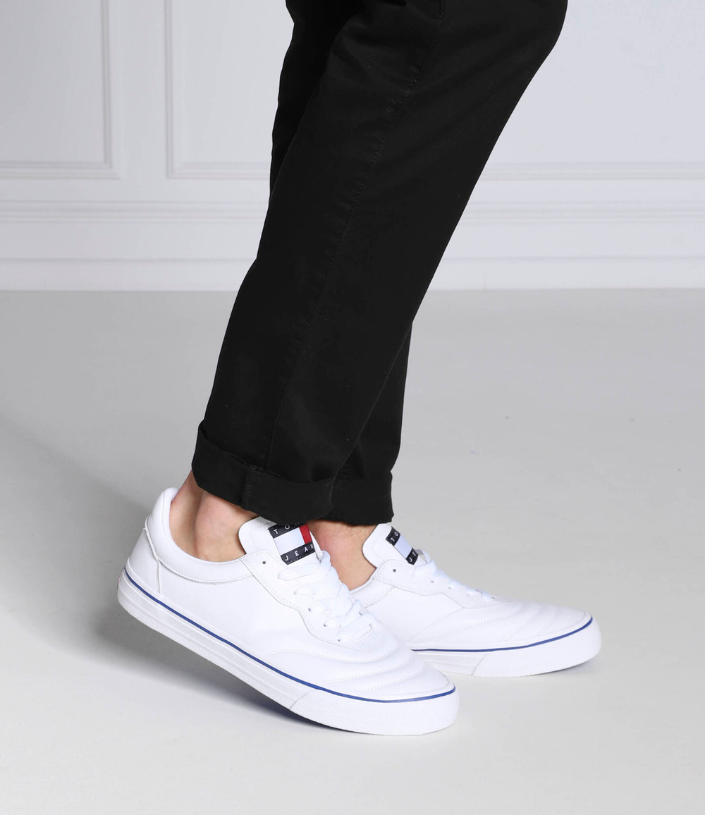 Кожаные кроссовки Tommy Jeans - белый(EM0EM01026)