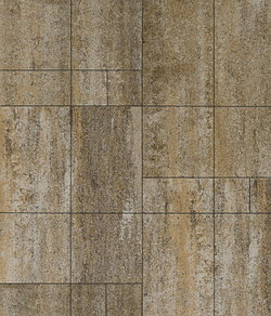 Тротуарная плитка ГРАНДО - Искусственный камень Доломит, комплект из 4 видов плит