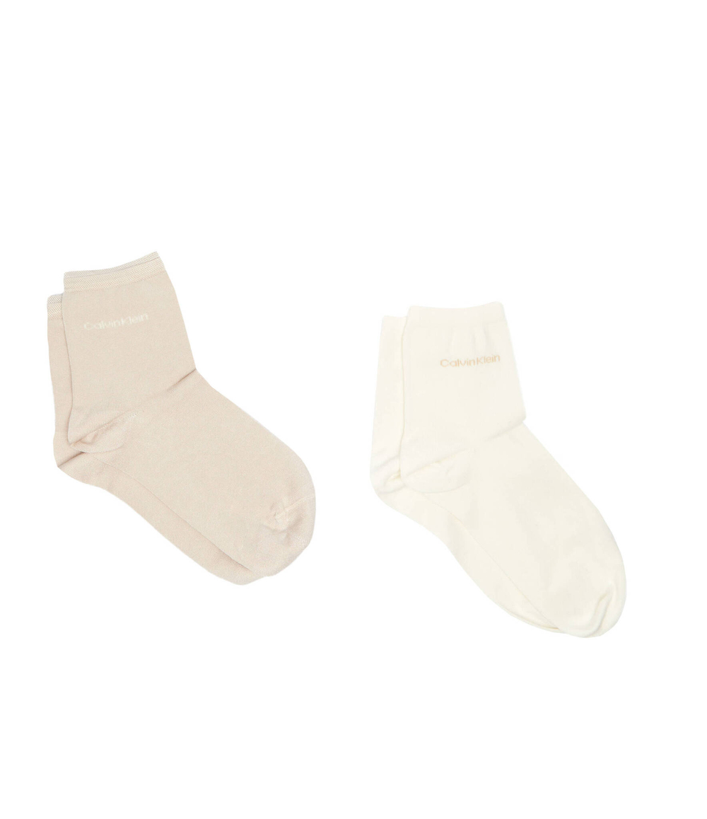 Носки 2 пары Calvin Klein - экрю(701229452)