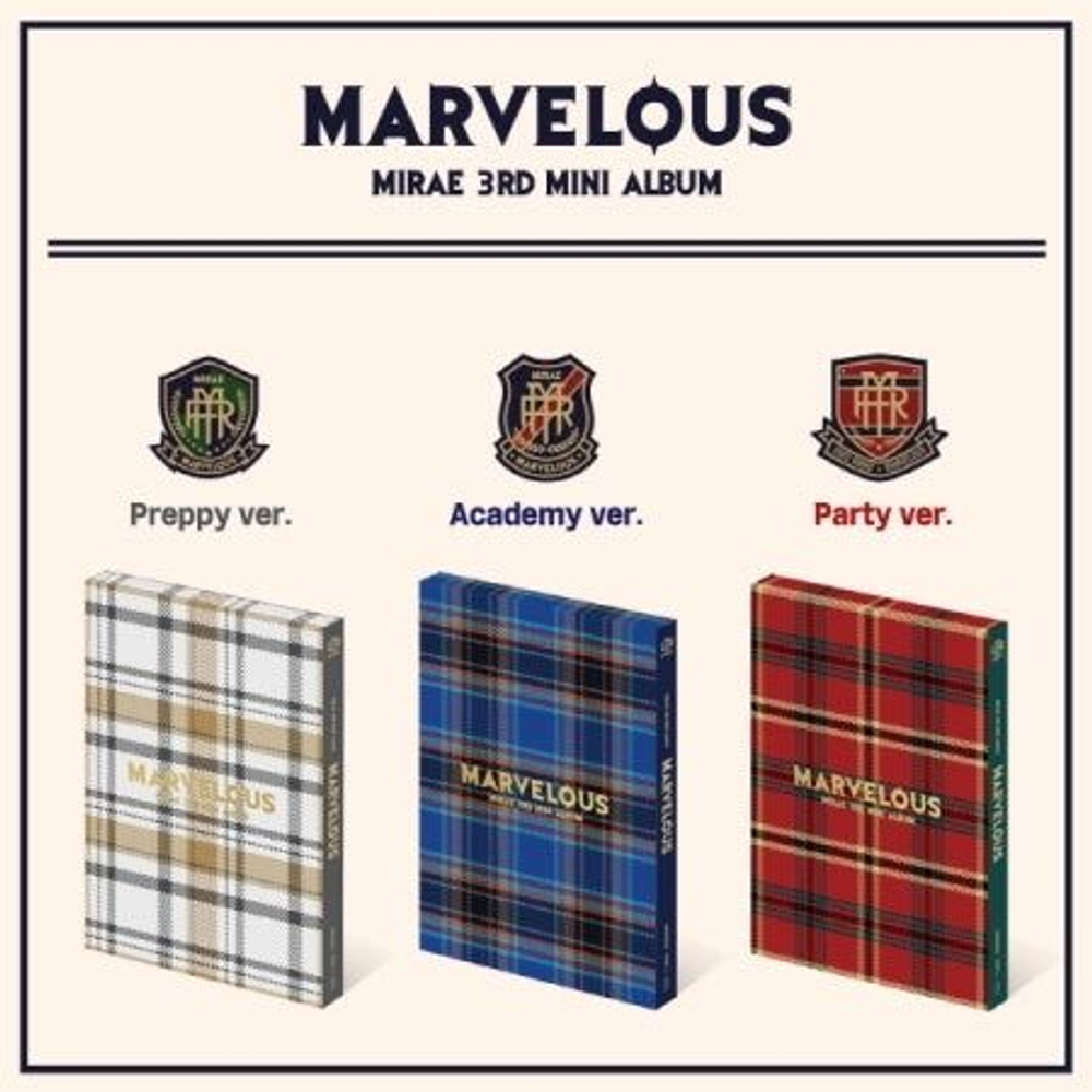 Альбом MIRAE - Marvelous 3rd Mini Album 3 Version SET
