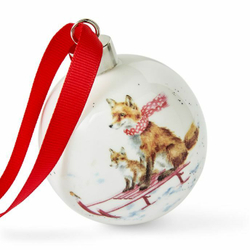 Royal Worcester - Wrendale Designs подвеска-елка-безделушка 7 см / артикул   WNTJ79011-XG  / GTIN 749151777019