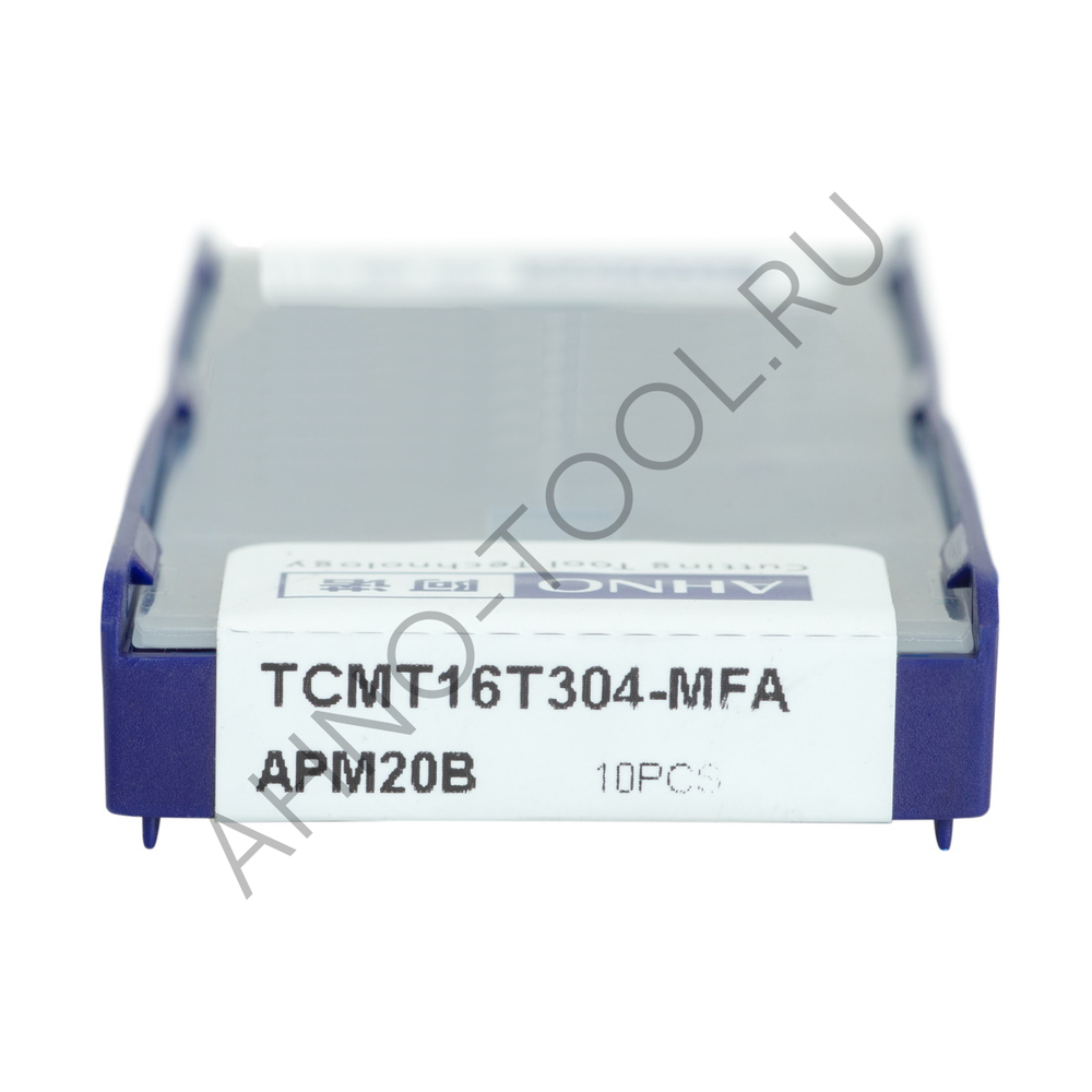 Пластина твердосплавная ISO TCMT16T304-MFA APM20B AHNO по жаропроч. и нерж.стали, получистовая