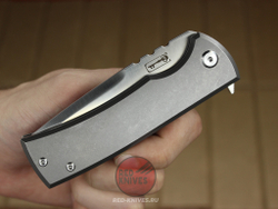 Нож CHAVES KNIVES 229 REDENCION KICKSTOP FLIPPER KNIFE TITANIUM CHISEL RK-432