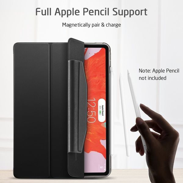 Ударопрочный магнитный чехол ESR Rebound Pencil Case для iPad Pro 12.9 2020 (зеленый)