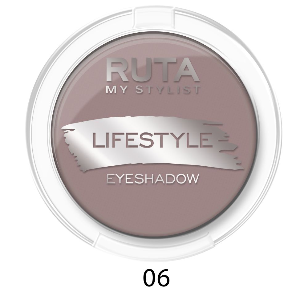 Ruta Тени для век Lifestyle, компактные, тон №06, Десертный тауп, 3,3 гр