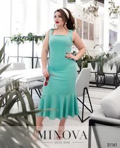 Платье 348-бирюзовый Minova