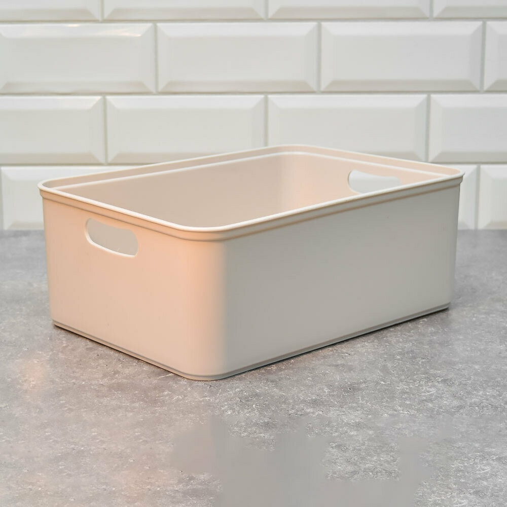 Корзина 7,5л 324*232*121мм "Agraba", платина