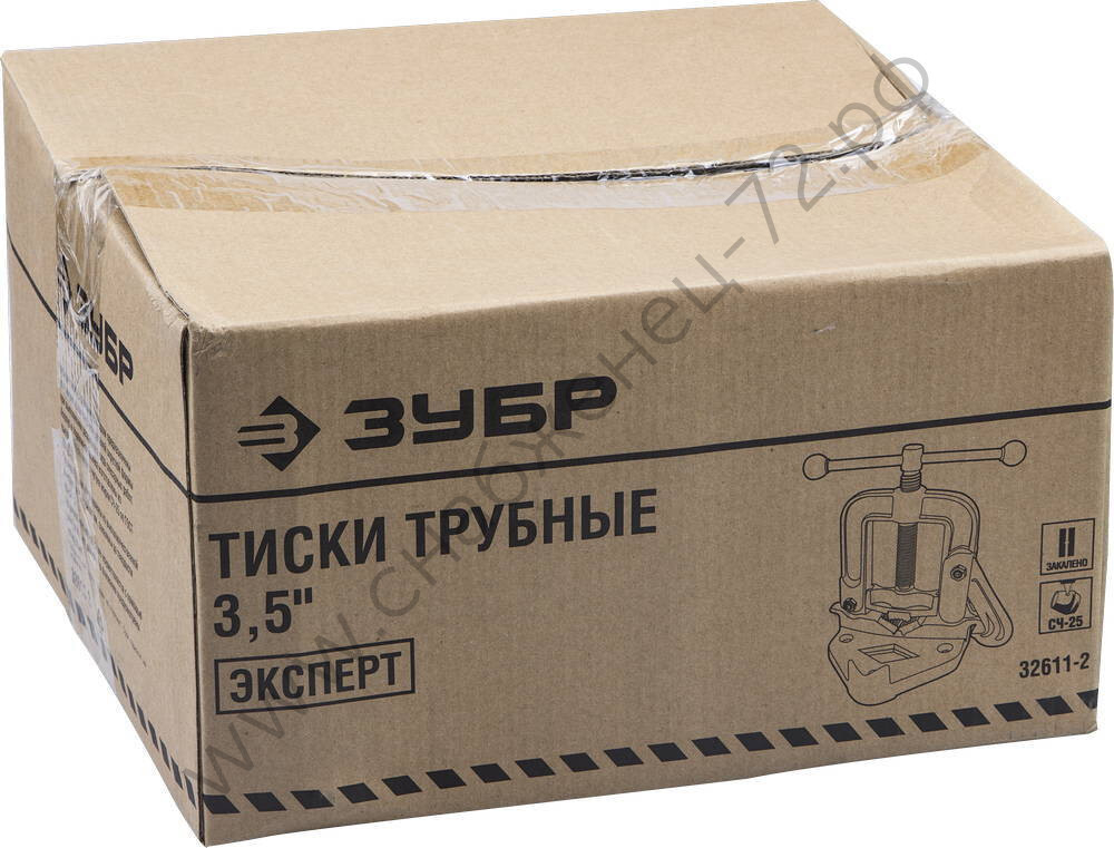 ЗУБР 3.5″, Трубные откидные тиски (32611-2)