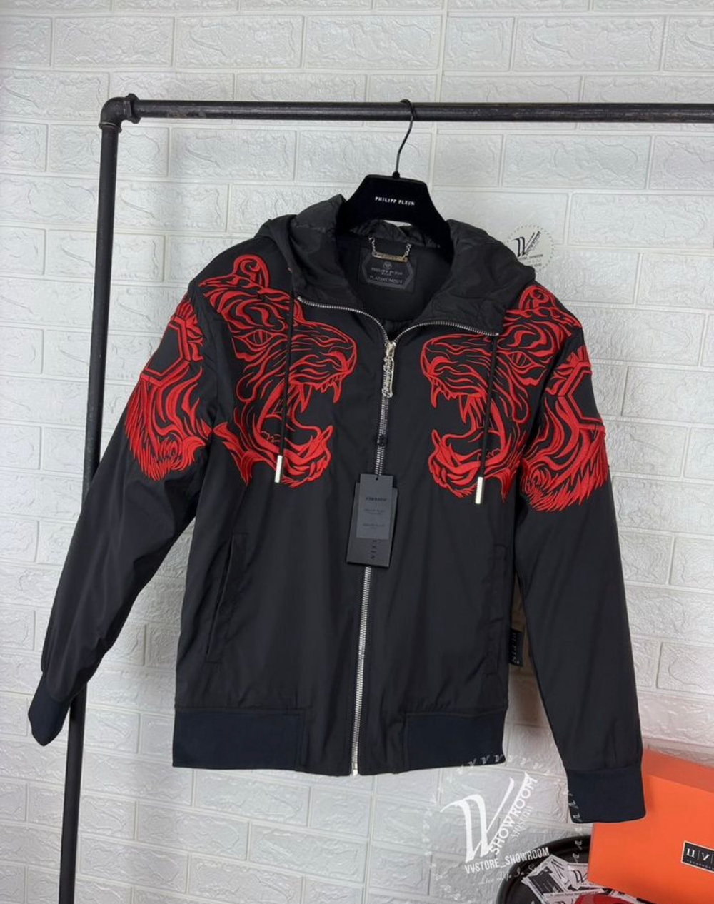 Куртка Philipp Plein Tigers Edition Red демисезон