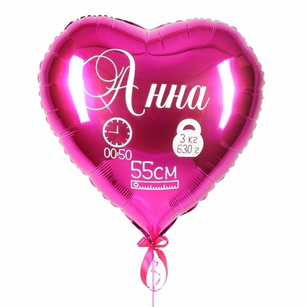 Воздушный шарик на выписку девочки
