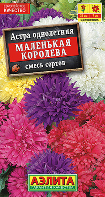 Астра Маленькая королева, смесь сортов 0,2гр Аэлита