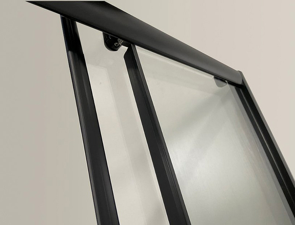 Душевой уголок Niagara Eco 80х80 NG-008-14Q Black профиль Черный стекло с рисунком