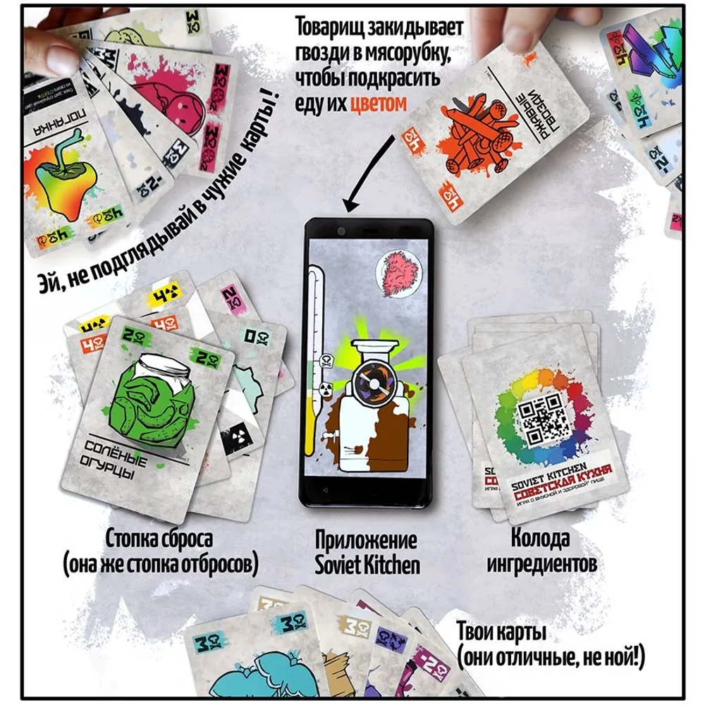 Настольная карточная игра "Soviet Kitchen : СОВЕТСКАЯ КУХНЯ"