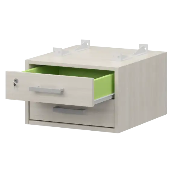 Тумба подвесная для столов на м/каркасе гл.600 мм АМТ2-02М.60  432x470x296 Арго-М