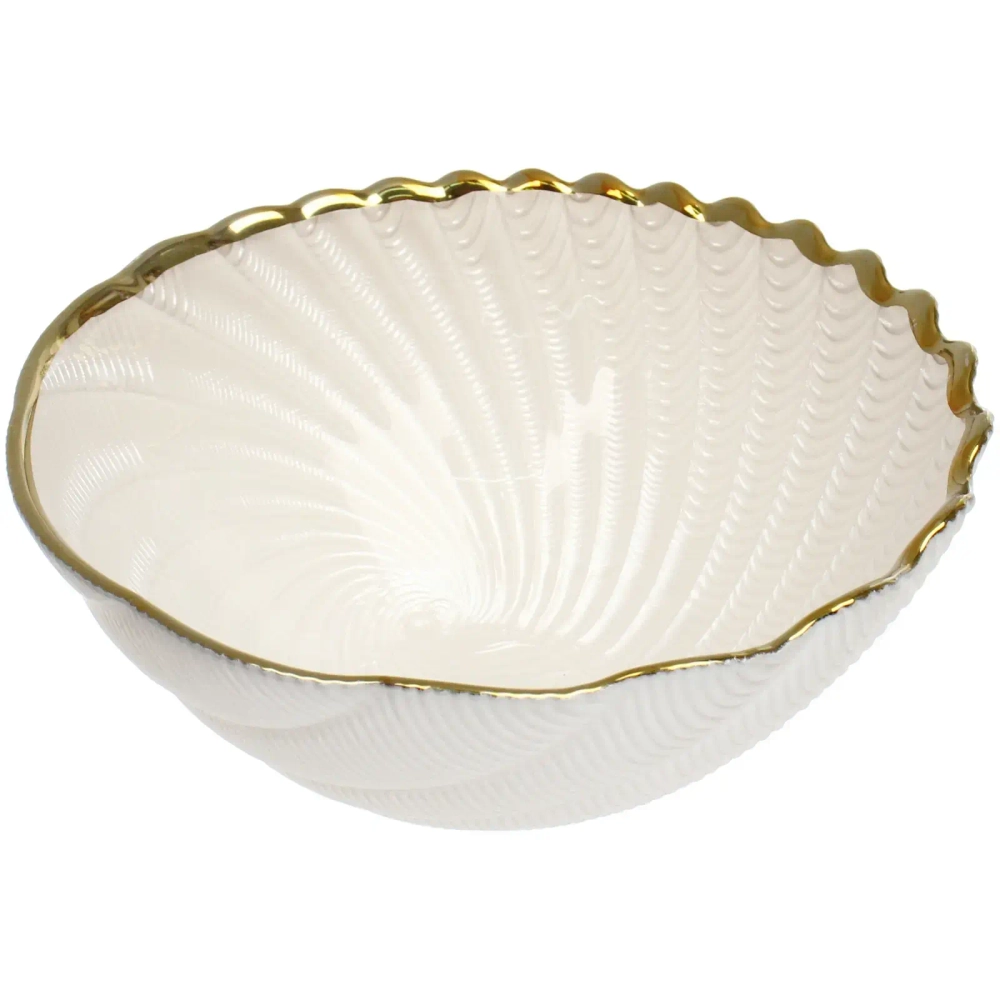 Салатник стеклянный «Фьюжн» 13*5,5см перламутр