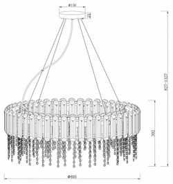 Люстра подвесная Maytoni Hail MOD097PL-12CH