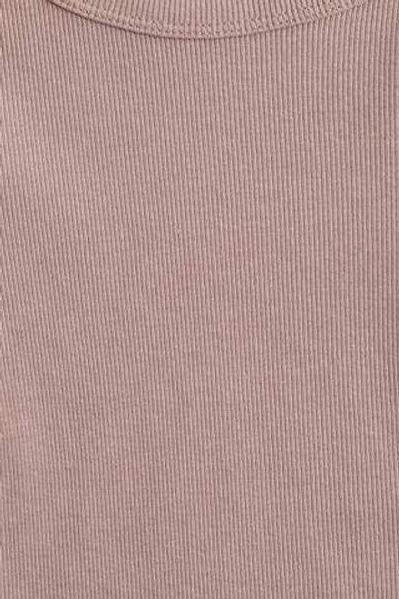 H&M Лонгслив из хлопка в рубчик, пыльно-розовый