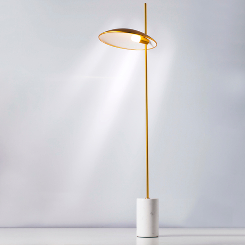 801713  2КОР! Торшер MARMARA LED 5W 400LM ЗОЛОТО/МРАМОР 3000K