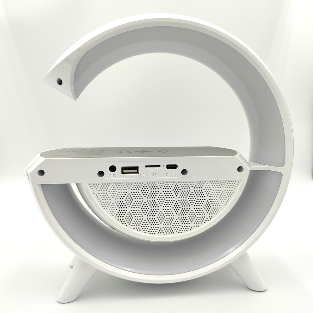 Беспроводная колонка 3 в 1 BOROFONE DR08 (LED ночник, беспроводная зарядка)