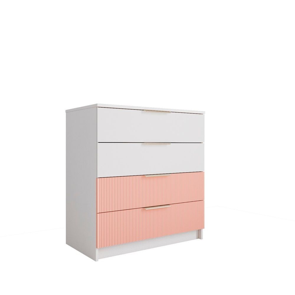 Комод 800 Лавис КМД 800.1 (Белый/Персик софт)