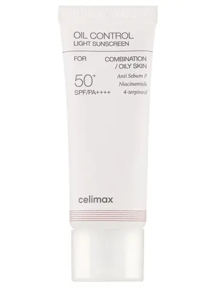 Celimax Легкий солнцезащитный крем для жирной кожи SPF50 Oil Control Light Sunscreen 40 мл