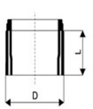 Переход на раструб керамической трубы Ostendorf KGUSM 160 мм канализационный арт. 222840