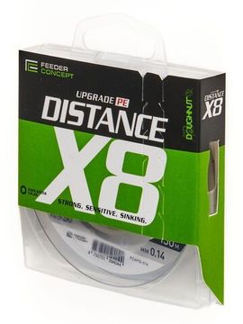 Леска плетёная Feeder Concept Distance х8 BRAID Dark Green 150 м, 0,14 мм