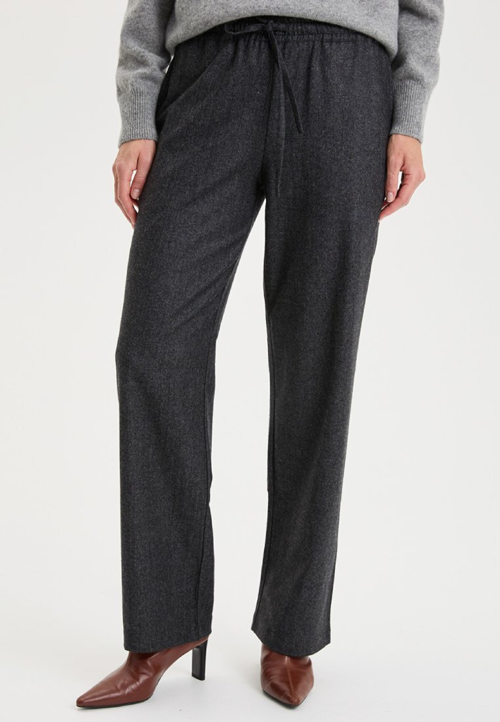 Брюки на резинке из шерсти