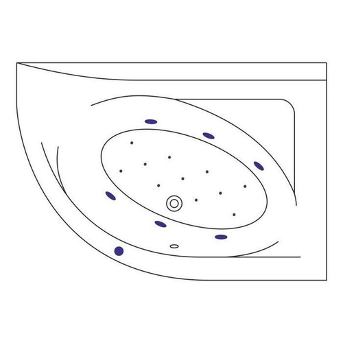 Акриловая ванна Excellent Aquarella P Relax 1500x1000 WAEX.ARP15.RELAX