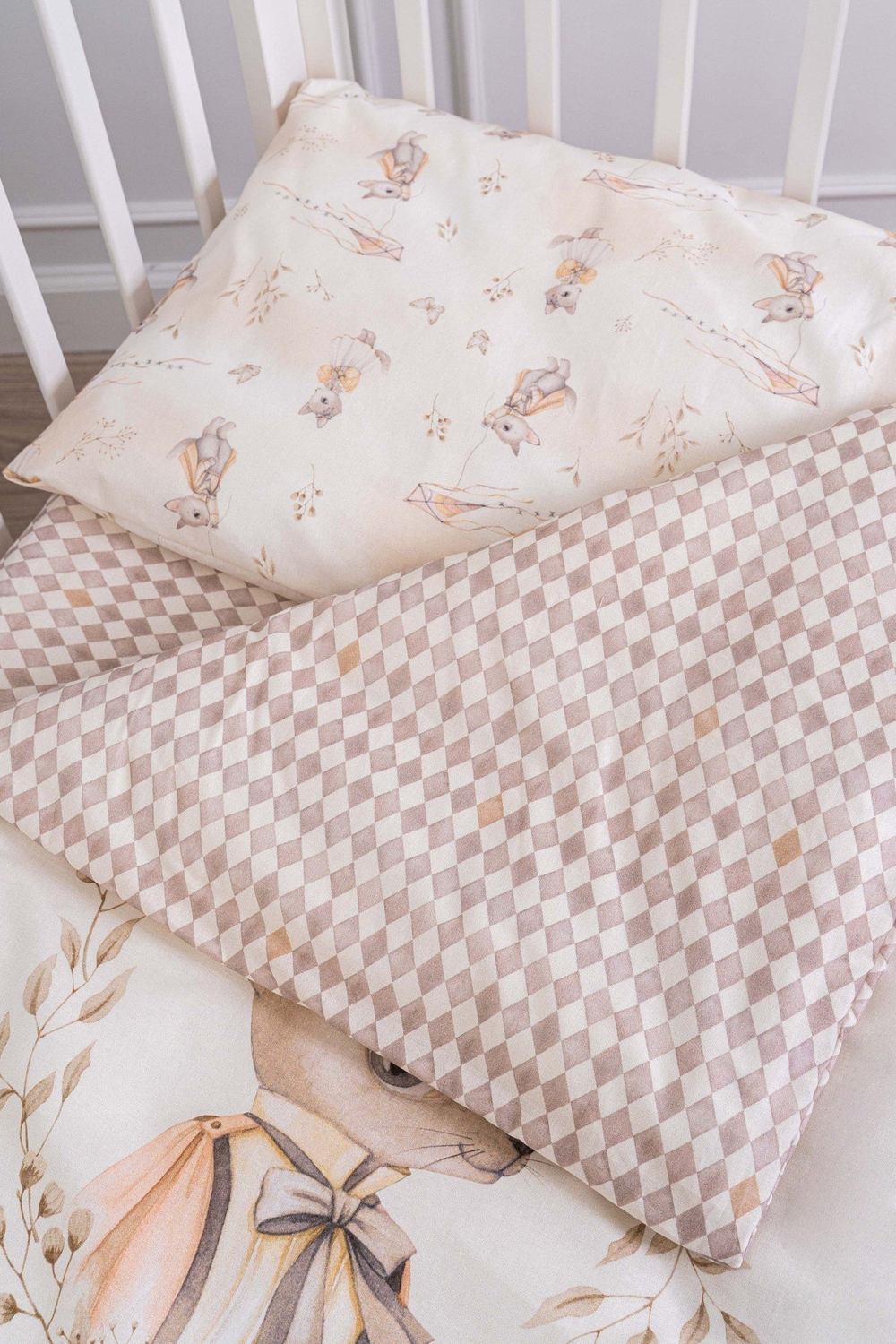 Комплект постельного белья «Винтаж» – 3 предметов в детскую кроватку