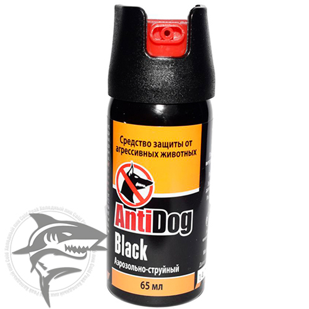 Перцовый баллончик Antidog BLACK 65мл
