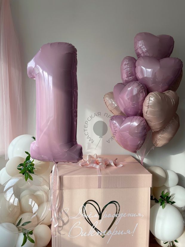 "Розовый сад" (набор из 12 шаров в коробке) №2177