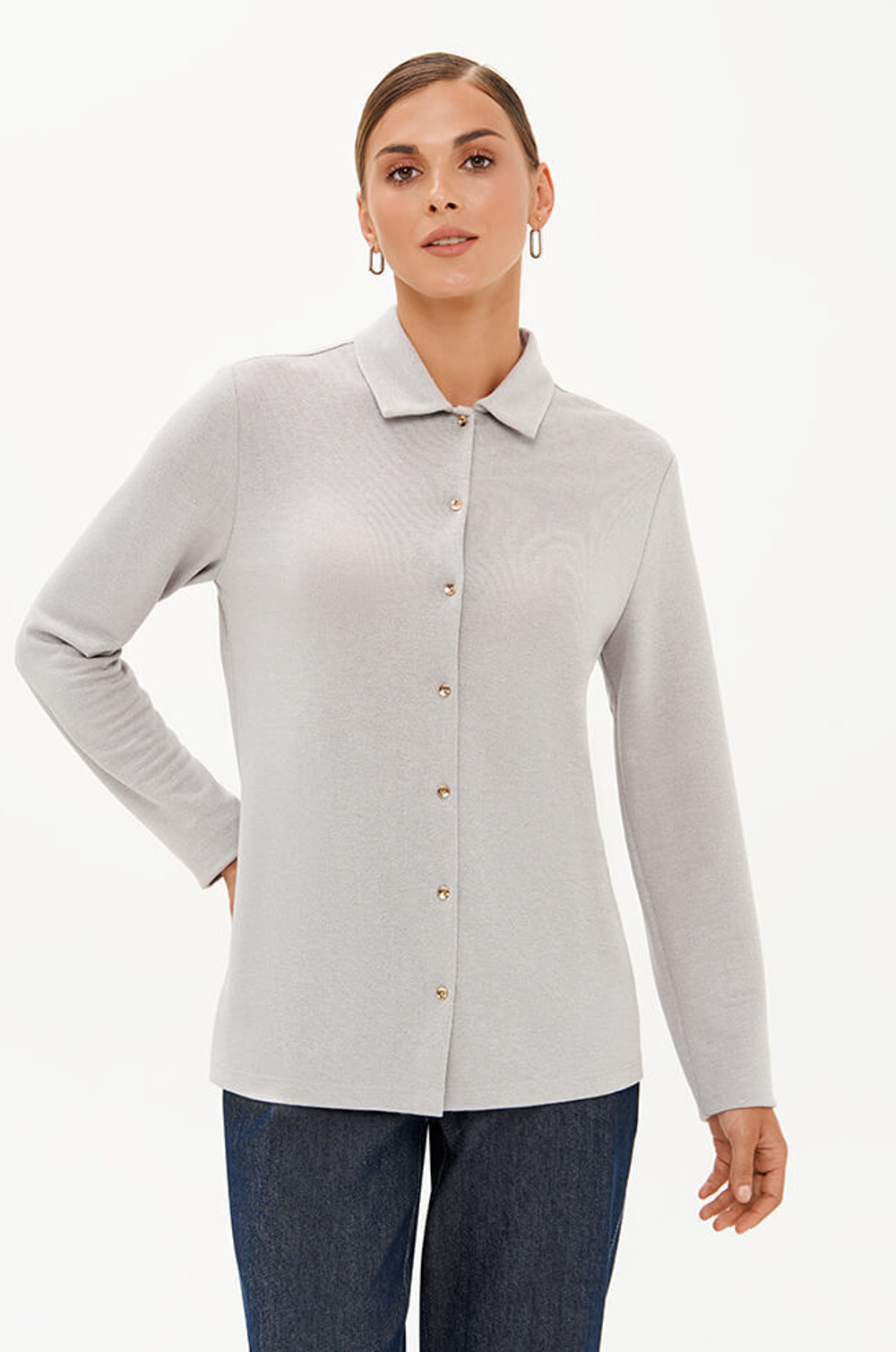 23389 Блузка женская (серый)
