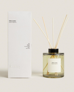 Zara Home WHITE JASMINE REED DIFFUSERS — ароматический диффузор с тростниковыми палочками, Белый Жасмин, 500 мл