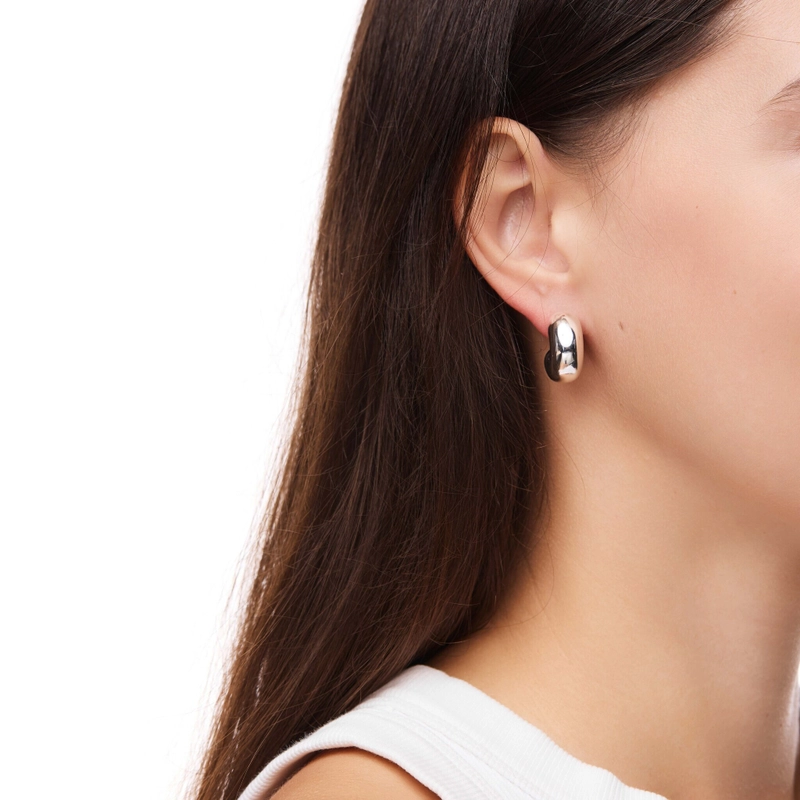 Серьги-кольца Средний Том – Серебро