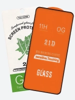 Защитное стекло Glass для Xiaomi Redmi Note 9T/21D полный клей, черная рамка