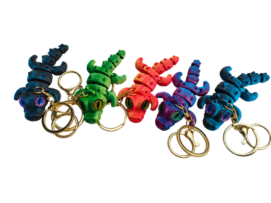 Брелок 3d-печатный Крокодил в ассорт. 9 см