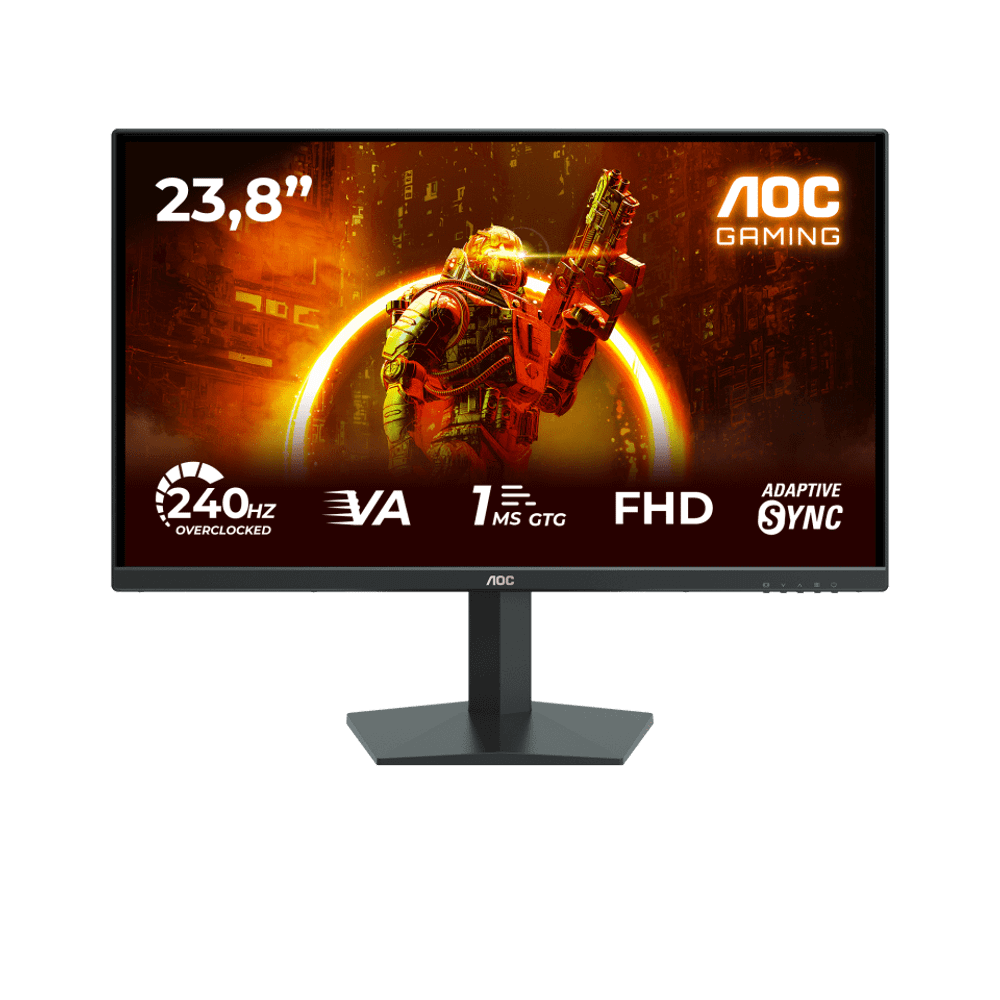 Монитор Игровой 23,8" AOC 24G10ZNE/01 VA 1920x1080 240Hz 0.3ms 300cd/m 4000:1 2xHDMI DP Черный
