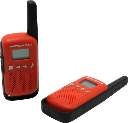 Рация (2 рации) Motorola TALKABOUT T42 Red, 4 км, 8 каналов, LCD, 3xAAA)