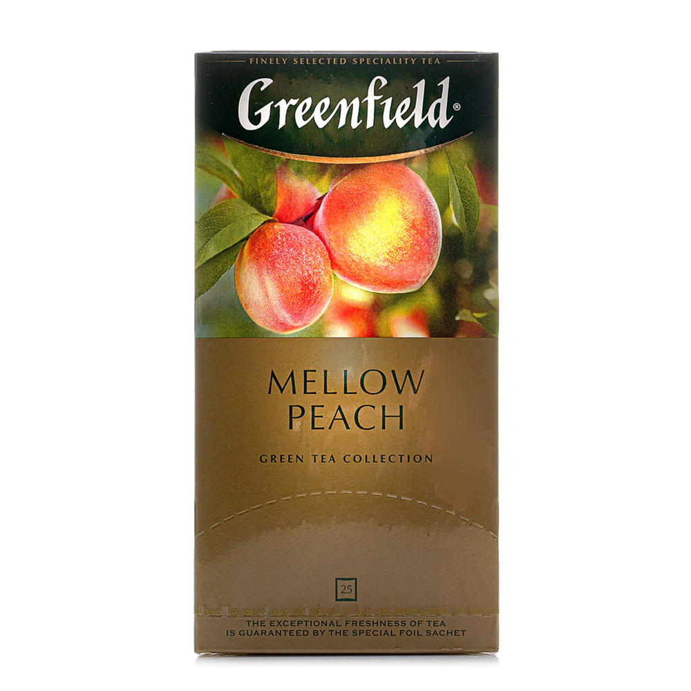 Чай зеленый в пакетиках Greenfield Mellow Peach, 25 пак