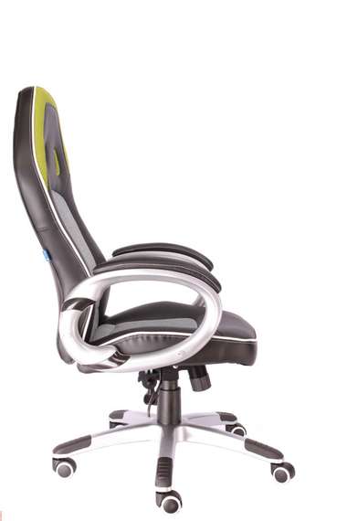 Геймерское кресло Everprof Drive TM Ткань+Экокожа Зеленый