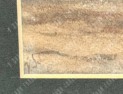 Карл Фридрих Шинкель (1781–1841). Вид Неаполя. Бумага, акварель. Неаполь, 1804 г. 24х34,5 см.