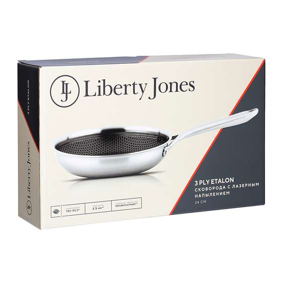 Сковорода 3ply etalon с лазерным напылением, D24 см