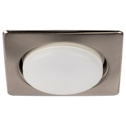 Светильник встраиваемый ЭРА KL71 SN /1 (к) под лампу GX53 сатин никель термокольцо в комплекте